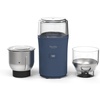image:imageMarthaStewart ElectricCoffee amp Spice GrinderDual 25oz RemovableBowls StorageLidsStainless Steel BladesOne Touch Pulse Control2in1CompactBeans amp Spices Herbsamp Nuts Linen CreamIndigo Blue